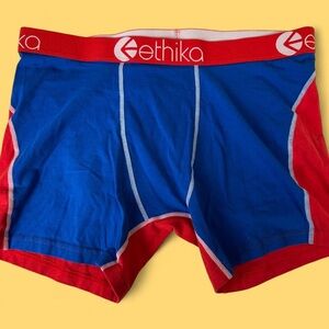 Ethika Vibrant Blue and Red Boxer Briefs